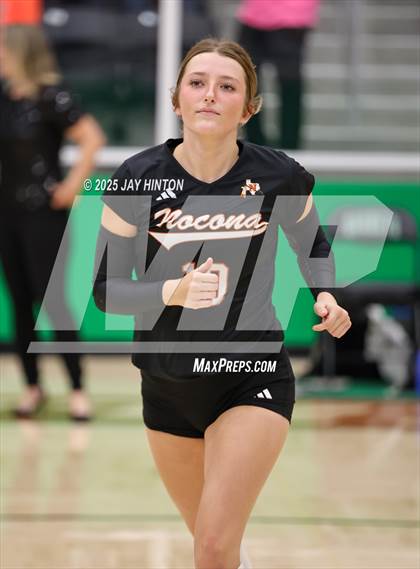 Thumbnail 1 in Nocona vs Whitewright (UIL 2A D1 Volleyball Semifinal) photogallery.