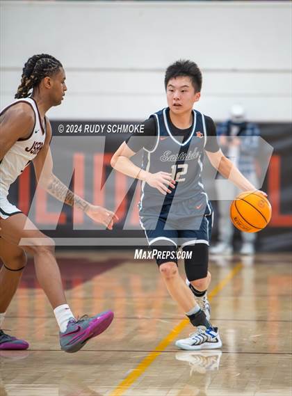 Thumbnail 3 in JSerra Catholic vs. Eastside Catholic (Torrey Pines Holiday Classic) photogallery.