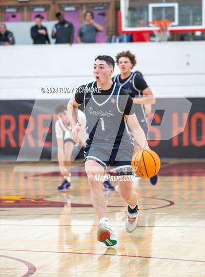 Thumbnail 3 in JSerra Catholic vs. Eastside Catholic (Torrey Pines Holiday Classic) photogallery.