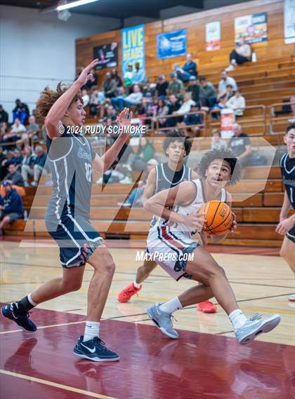 Thumbnail 3 in JSerra Catholic vs. Eastside Catholic (Torrey Pines Holiday Classic) photogallery.
