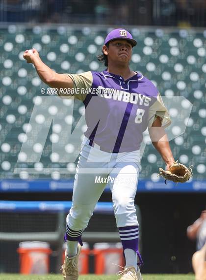 Thumbnail 3 in D'Hanis vs. Abbott (UIL 1A Baseball Semifinal) photogallery.