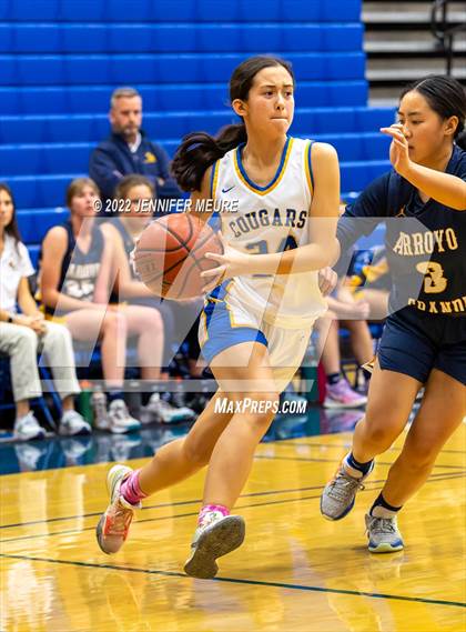 Thumbnail 2 in Arroyo Grande @ Newark Memorial (Cougars Tip-Off Basketball Tournament) photogallery.