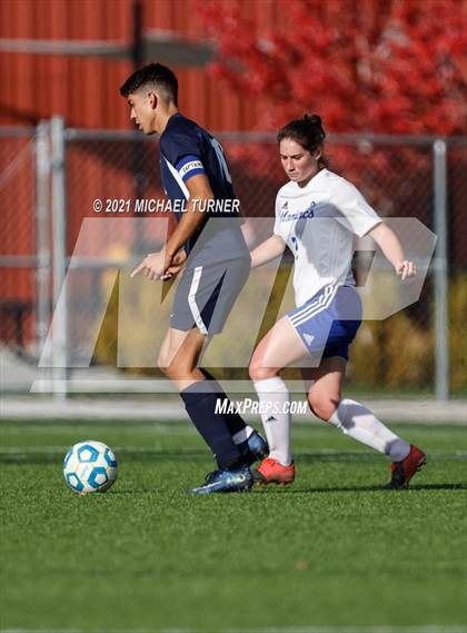 Thumbnail 1 in Coeur d'Alene Charter Academy vs. Orofino photogallery.