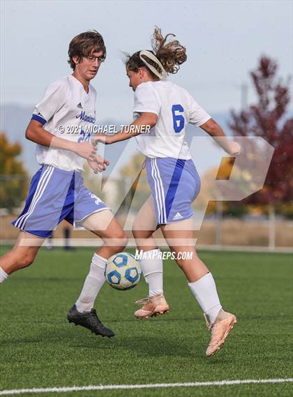 Thumbnail 3 in Coeur d'Alene Charter Academy vs. Orofino photogallery.