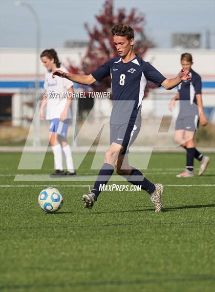 Thumbnail 1 in Coeur d'Alene Charter Academy vs. Orofino photogallery.