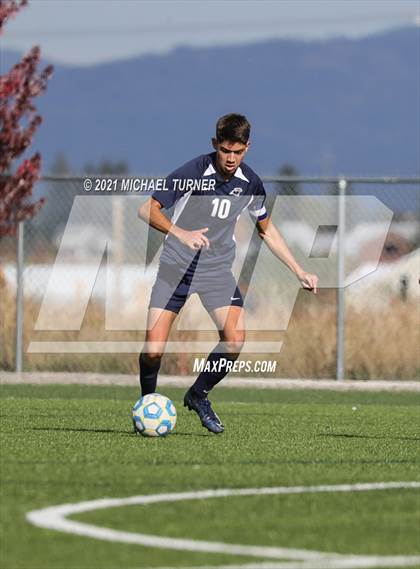 Thumbnail 1 in Coeur d'Alene Charter Academy vs. Orofino photogallery.