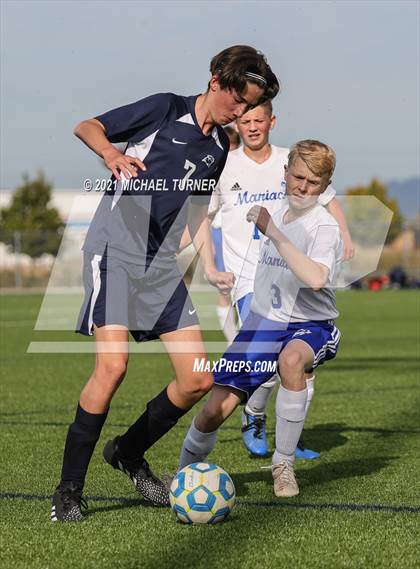 Thumbnail 1 in Coeur d'Alene Charter Academy vs. Orofino photogallery.