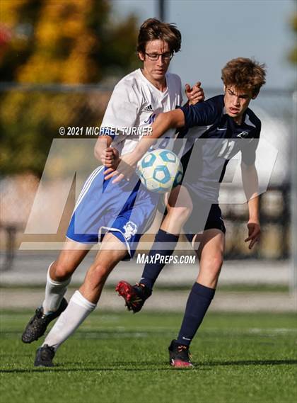 Thumbnail 1 in Coeur d'Alene Charter Academy vs. Orofino photogallery.
