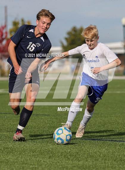 Thumbnail 1 in Coeur d'Alene Charter Academy vs. Orofino photogallery.