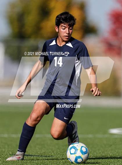 Thumbnail 1 in Coeur d'Alene Charter Academy vs. Orofino photogallery.