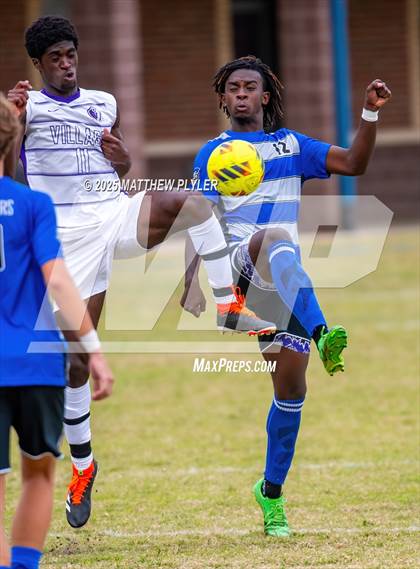 Thumbnail 1 in Village Christian Academy vs Fayetteville Christian (SAC Conference Semi-final) photogallery.