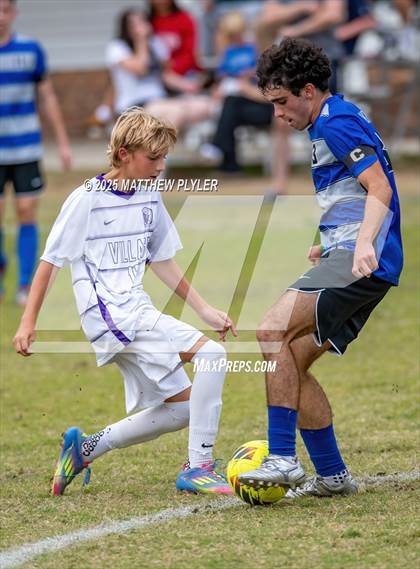 Thumbnail 1 in Village Christian Academy vs Fayetteville Christian (SAC Conference Semi-final) photogallery.