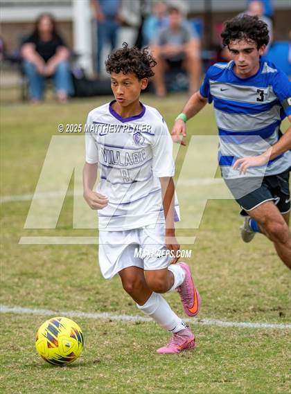 Thumbnail 2 in Village Christian Academy vs Fayetteville Christian (SAC Conference Semi-final) photogallery.