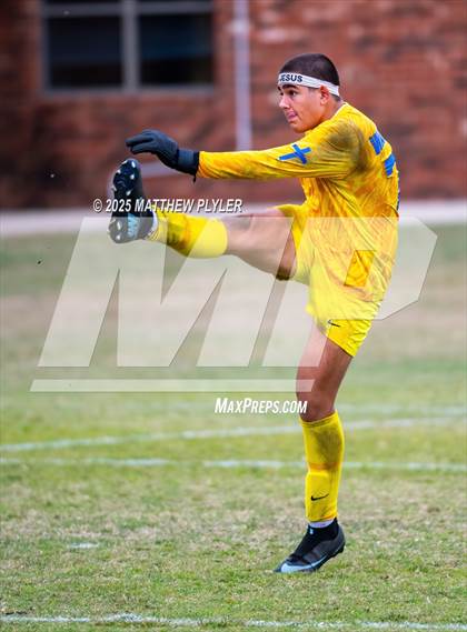 Thumbnail 3 in Village Christian Academy vs Fayetteville Christian (SAC Conference Semi-final) photogallery.