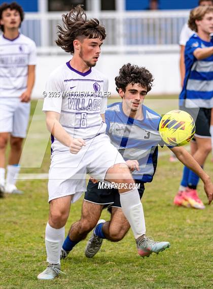 Thumbnail 3 in Village Christian Academy vs Fayetteville Christian (SAC Conference Semi-final) photogallery.