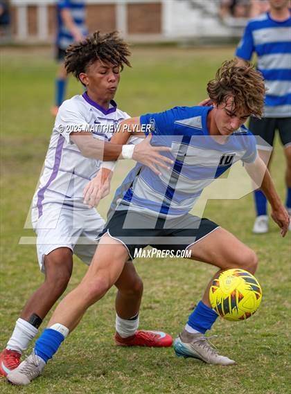 Thumbnail 3 in Village Christian Academy vs Fayetteville Christian (SAC Conference Semi-final) photogallery.
