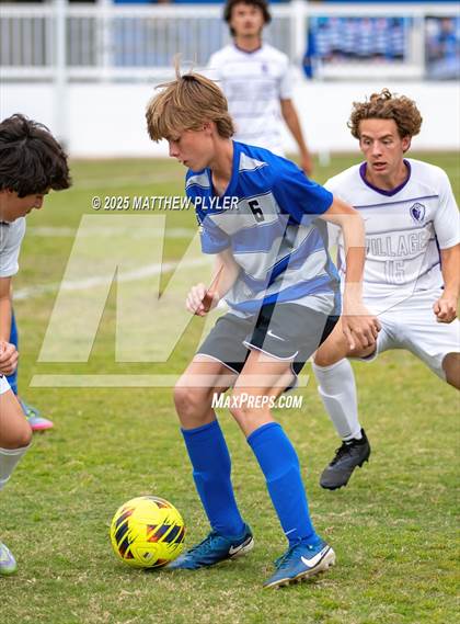 Thumbnail 3 in Village Christian Academy vs Fayetteville Christian (SAC Conference Semi-final) photogallery.