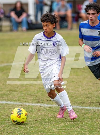 Thumbnail 3 in Village Christian Academy vs Fayetteville Christian (SAC Conference Semi-final) photogallery.
