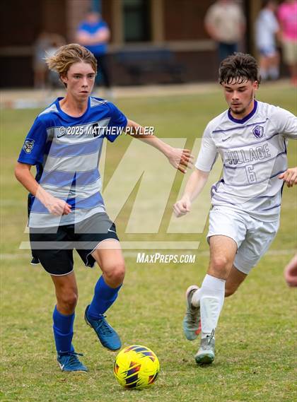 Thumbnail 2 in Village Christian Academy vs Fayetteville Christian (SAC Conference Semi-final) photogallery.