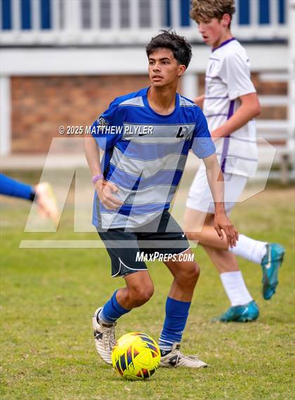 Thumbnail 3 in Village Christian Academy vs Fayetteville Christian (SAC Conference Semi-final) photogallery.