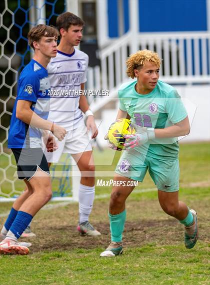 Thumbnail 1 in Village Christian Academy vs Fayetteville Christian (SAC Conference Semi-final) photogallery.