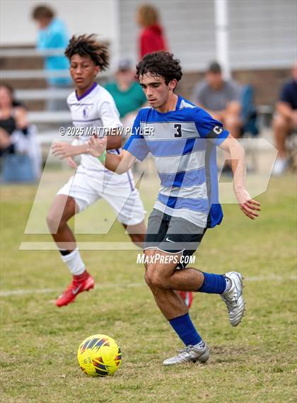 Thumbnail 2 in Village Christian Academy vs Fayetteville Christian (SAC Conference Semi-final) photogallery.