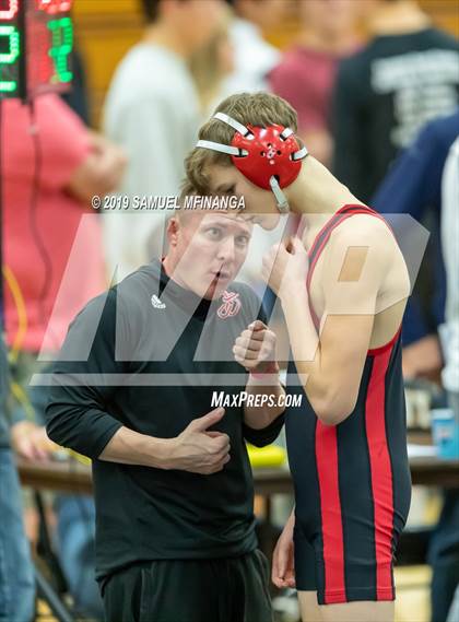 Thumbnail 1 in Fremont Varsity Wrestling Invitational photogallery.