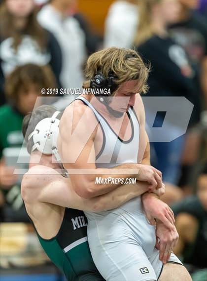 Thumbnail 1 in Fremont Varsity Wrestling Invitational photogallery.