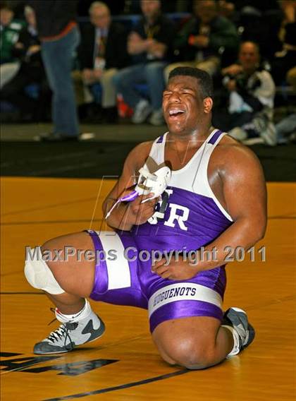 Thumbnail 2 in NYSPHSAA D1 Championships (140-285 Ibs. Finals) photogallery.