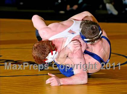 Thumbnail 1 in NYSPHSAA D1 Championships (140-285 Ibs. Finals) photogallery.