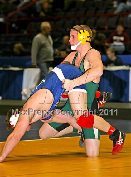 Thumbnail 2 in NYSPHSAA D1 Championships (140-285 Ibs. Finals) photogallery.