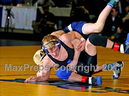 Thumbnail 2 in NYSPHSAA D1 Championships (140-285 Ibs. Finals) photogallery.