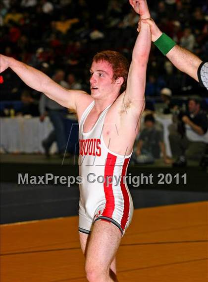 Thumbnail 3 in NYSPHSAA D1 Championships (140-285 Ibs. Finals) photogallery.