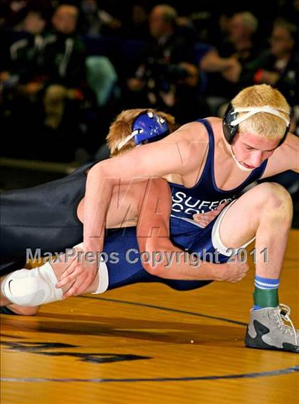Thumbnail 3 in NYSPHSAA D1 Championships (140-285 Ibs. Finals) photogallery.