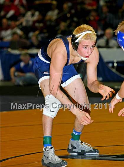 Thumbnail 3 in NYSPHSAA D1 Championships (140-285 Ibs. Finals) photogallery.