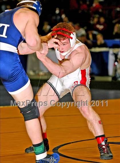 Thumbnail 3 in NYSPHSAA D1 Championships (140-285 Ibs. Finals) photogallery.