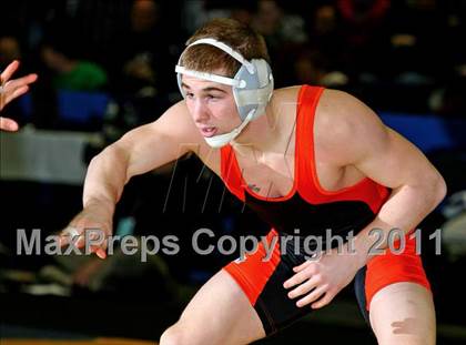 Thumbnail 2 in NYSPHSAA D1 Championships (140-285 Ibs. Finals) photogallery.