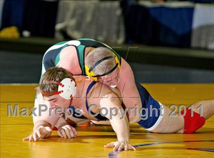 Thumbnail 3 in NYSPHSAA D1 Championships (140-285 Ibs. Finals) photogallery.