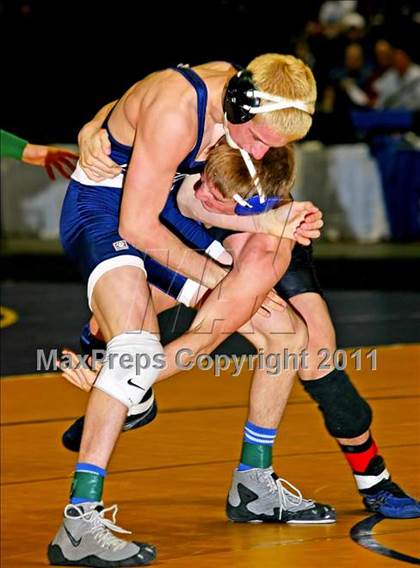 Thumbnail 3 in NYSPHSAA D1 Championships (140-285 Ibs. Finals) photogallery.