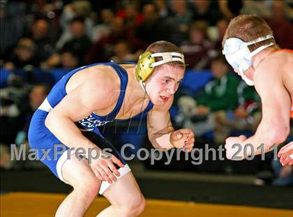 Thumbnail 2 in NYSPHSAA D1 Championships (140-285 Ibs. Finals) photogallery.