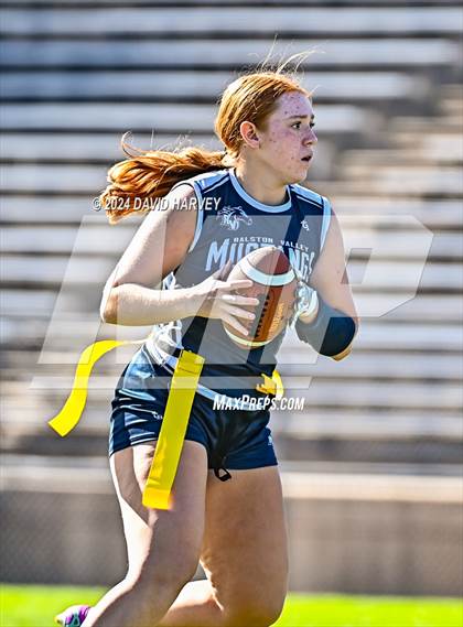 Thumbnail 2 in 5A Flag Football Second Round Valor vs Ralston Valley photogallery.