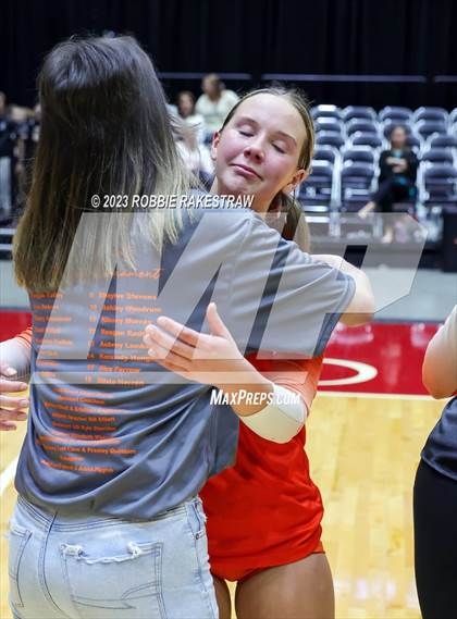 Thumbnail 3 in Davenport vs. Celina (UIL 4A Volleyball Semifinal Medal Ceremony) photogallery.