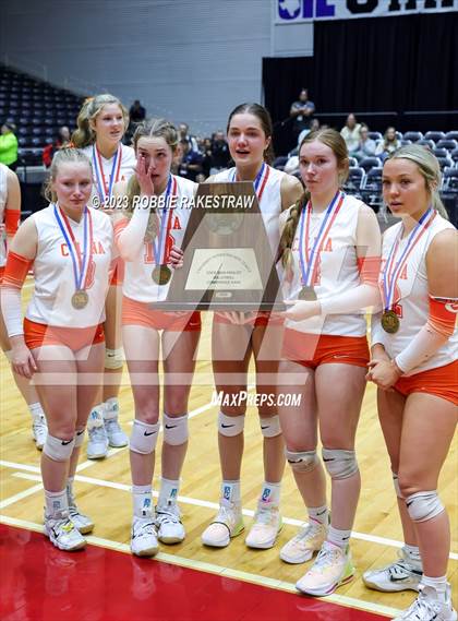 Thumbnail 3 in Davenport vs. Celina (UIL 4A Volleyball Semifinal Medal Ceremony) photogallery.