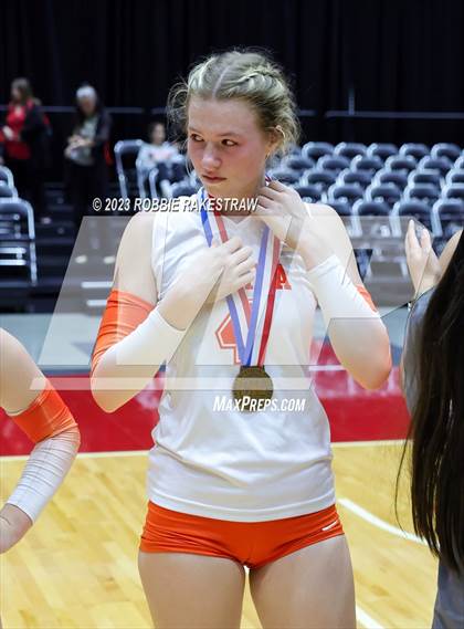 Thumbnail 3 in Davenport vs. Celina (UIL 4A Volleyball Semifinal Medal Ceremony) photogallery.
