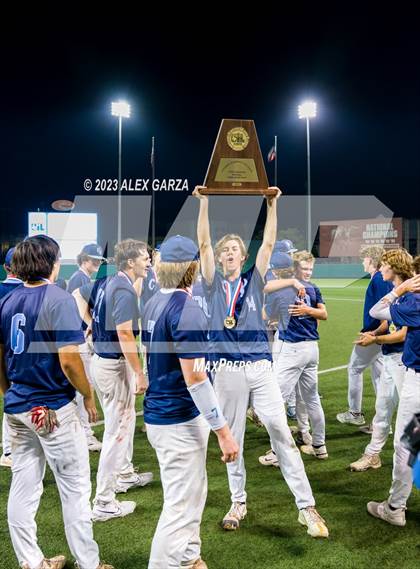 Thumbnail 1 in Liberty-Eylau vs  China Spring (UIL 4A State Baseball Final) photogallery.