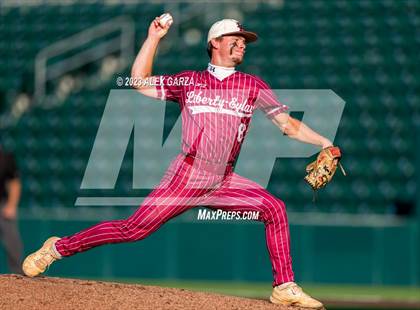 Thumbnail 3 in Liberty-Eylau vs  China Spring (UIL 4A State Baseball Final) photogallery.