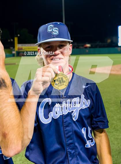 Thumbnail 3 in Liberty-Eylau vs  China Spring (UIL 4A State Baseball Final) photogallery.