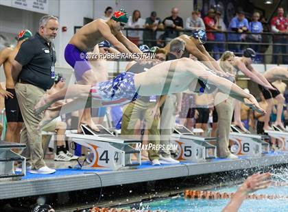 Thumbnail 2 in UIL 6A Boys Swimming & Diving State Prelims photogallery.