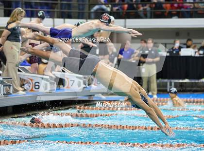 Thumbnail 3 in UIL 6A Boys Swimming & Diving State Prelims photogallery.