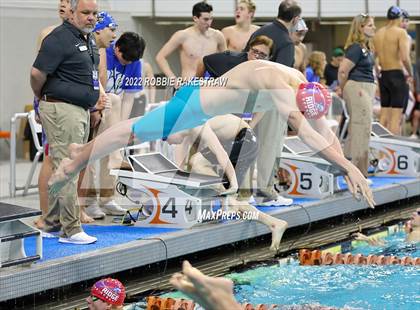 Thumbnail 3 in UIL 6A Boys Swimming & Diving State Prelims photogallery.